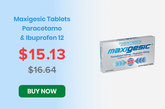 Maxigesic Tablets Paracetamol & Ibuprofen 12